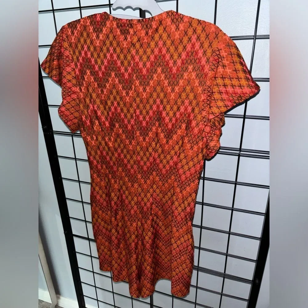 Free People Phoenix Playsuit Romper with Geometric Pattern NWT